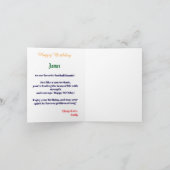 Schattigee Gridiron Waterverf Splash Verjaardag Kaart (Binnen)