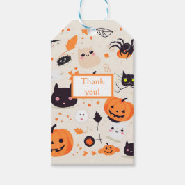 Schattigee griezelige Critters Halloween Treat Cadeaulabel