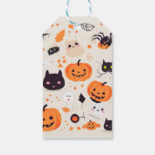 Schattigee griezelige Critters Halloween Treat Cadeaulabel (Achterkant)