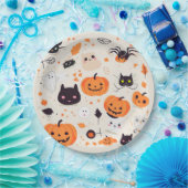 Schattigee griezelige Critters Halloween Treat Papieren Bordje (Feest)