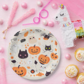 Schattigee griezelige Critters Halloween Treat Papieren Bordje (Feest)