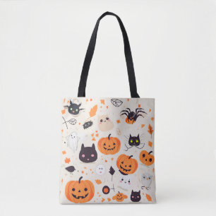 Schattigee griezelige Critters Halloween Treats Tote Bag