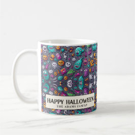 Schattigee griezelige kleine monsters Halloween Koffiemok