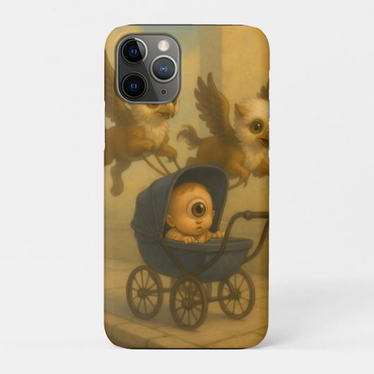 Schattigee Griffins & Baby Cyclops Mythologie Fant Case-Mate iPhone Case (Achterkant)