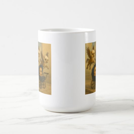 Schattigee Griffins & Baby Cyclops Mythologie Fant Koffiemok (Center)