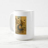 Schattigee Griffins & Baby Cyclops Mythologie Fant Koffiemok (Voorkant links)