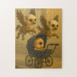 Schattigee Griffins & Baby Cyclops Mythologie Fant Legpuzzel