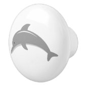 Schattigee grijze dolfijn kwekerij deur en lade kn keramische knop (Rechts)