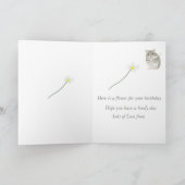 Schattigee Grijze en Witte Hamster Kaart (Binnen)