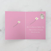 Schattigee grijze en witte hamster met een bloem kaart (Binnen)