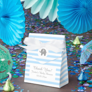 Schattigee grijze olifant baby shower partij gunst bedankdoosjes
