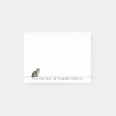 Schattigee Grijze Tabby Kat Persoonlijke notities Post-it® Notes (Voorkant)