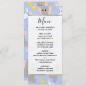 Schattigee grijze witte olifantenmuis pindakaas menu (Voorkant / Achterkant)