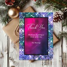 Schattigee grillige blauw paarse iriserende dank u