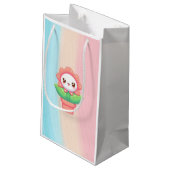 Schattigee, grillige bloem in pot klein cadeauzakje (Achterkant Gekanteld)