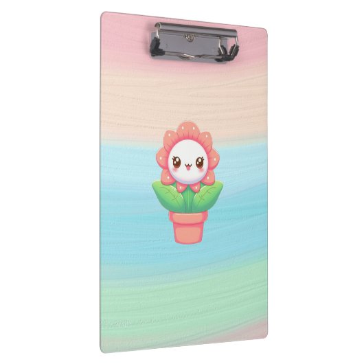 Schattigee, grillige bloem in pot klembord (Rechts)