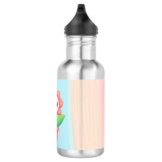 Schattigee, grillige bloem in pot waterfles (Rechts)