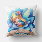 Schattigee grillige bloemen Sweet Dreams Slaapfee Kussen (Achterkant)