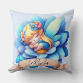 Schattigee grillige bloemen Sweet Dreams Slaapfee Kussen (Voorkant)