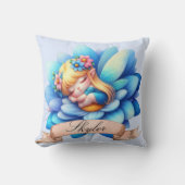 Schattigee grillige bloemen Sweet Dreams Slaapfee Kussen (Voorkant)