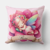 Schattigee grillige bloemen Sweet Dreams Slaapfee Kussen (Voorkant)