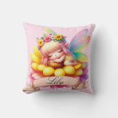 Schattigee grillige bloemen Sweet Dreams Slaapfee Kussen (Voorkant)