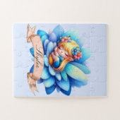 Schattigee grillige bloemen Sweet Dreams Slaapfee Legpuzzel (Horizontaal)