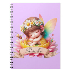 Schattigee grillige bloemen Sweet Dreams Slaapfee Notitieboek