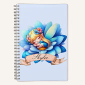 Schattigee grillige bloemen Sweet Dreams Slaapfee Notitieboek (Voorkant)