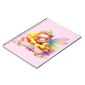 Schattigee grillige bloemen Sweet Dreams Slaapfee Notitieboek (Linkerzijde)