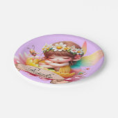 Schattigee grillige bloemen Sweet Dreams Slaapfee Papieren Bordje (Gekanteld)