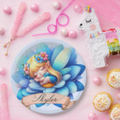 Schattigee grillige bloemen Sweet Dreams Slaapfee Papieren Bordje (Feest)