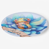 Schattigee grillige bloemen Sweet Dreams Slaapfee Papieren Bordje (Gekanteld)