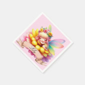 Schattigee grillige bloemen Sweet Dreams Slaapfee Servet (Hoek)