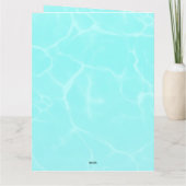 Schattigee grillige bloemeneenhoorn Girly Kids Ver Kaart (Achterkant)