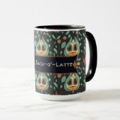 Schattigee grillige Bloemenschedel Custom Hallowee Mok (Voorkant rechts)