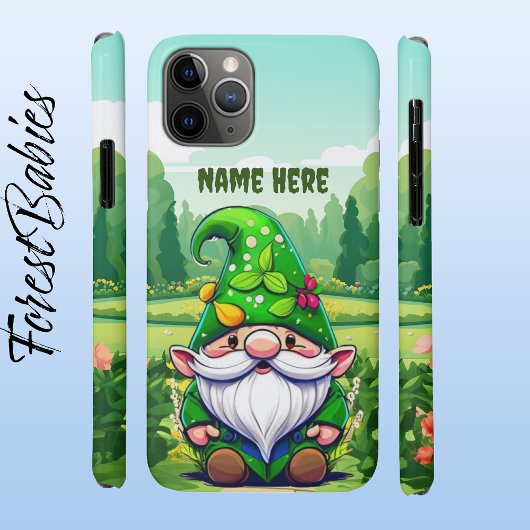 Schattigee grillige bloementuin Gnome Cartoon Grap Case-Mate iPhone Case
