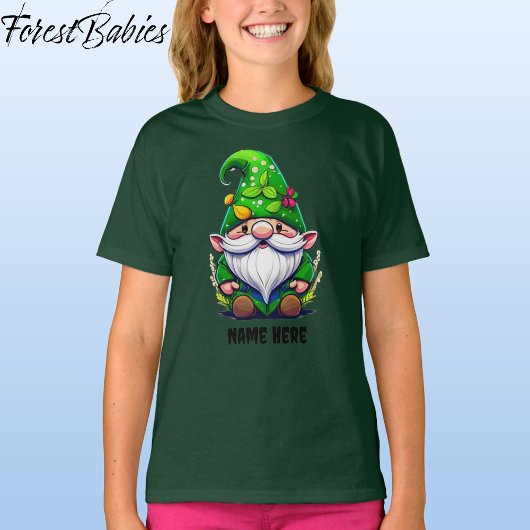 Schattigee grillige bloementuin Gnome Cartoon Grap T-shirt
