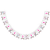 Schattigee grillige bloemige oceaanwezens Girly fo Vlaggetjes (Alle)