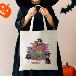 Schattigee grillige dieren Halloween Trick or trea Tote Bag