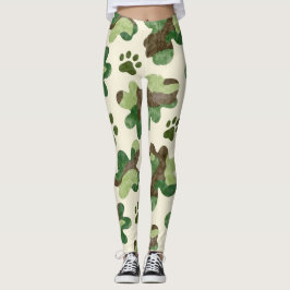 Schattigee grillige dierlijke camouflage naadloos leggings