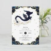 Schattigee grillige drakenverjaardag kaart (Staand voorkant)