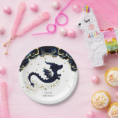 Schattigee grillige drakenverjaardag papieren bordje (Feest)