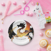 Schattigee grillige drakenverjaardag papieren bordje (Feest)