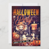 Schattigee grillige duisternis Halloween Party Inv Kaart (Voorkant)