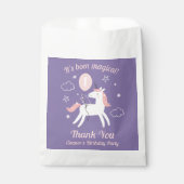 Schattigee grillige eenhoorn meisjes Verjaardag Be Bedankzakje (Voorkant)