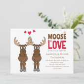 Schattigee grillige eland Jubileum uitnodiging (Staand voorkant)