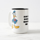 SCHATTIGEE GRILLIGE FOLK ART DUCK TWEEKLEURIGE KOFFIEMOK (Voorkant links)