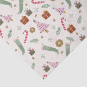 Schattigee grillige groene roze gezellige winterke tissuepapier (Detail)