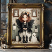 Schattigee grillige Halloween fee en Ghost Decoupa Tissuepapier